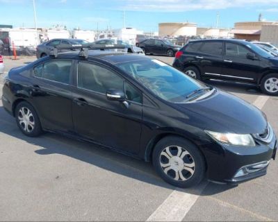 Salvage Black 2013 Honda Civic Hybrid