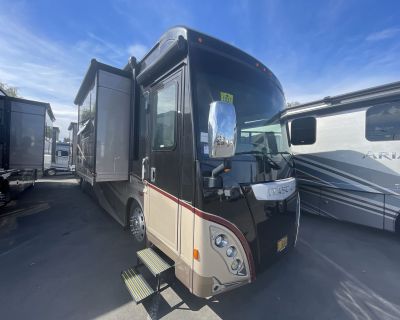 2016 Itasca Meridian 38P, Vehicle Description Explore without limits in the feature-rich 2016 Itasca Meridian. You ll love how easily this RV fits 4 overnight guests. Clean up with ease in the center bathroom, complete with shower and toilet facilities. Stay comfortable in any season with Automatic A/C and Automatic heat. Enjoy the convenience of dedicated space for kitchenware, clothing, and t...