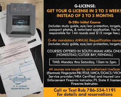 FL Armed Security Guard license in 2 to 3 weeks