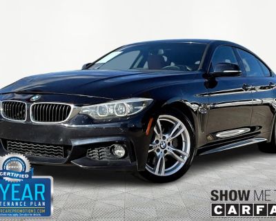Mileage: 80167. Carbon Black Metallic 2019 BMW 4 Series 430i Gran Coupe M SPORT RWD 8-Speed Automatic Sport 2.0L 4-Cylinder DOHC 16V Turbocharged24/34 City/Highway MPGAwards: * JD Power Vehicle Dependability Study (VDS)4-Wheel Disc Brakes, 9 Speakers, ABS brakes, Active Blind Spot Detection, Aerodynamic Kit, Air Conditioning, Alloy wheels, AM/FM Radio, AM/FM radio: SiriusXM, Anti-whiplash front...
