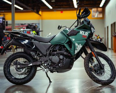 2025 Kawasaki KLR650 Metallic Matte Old School Green ABS