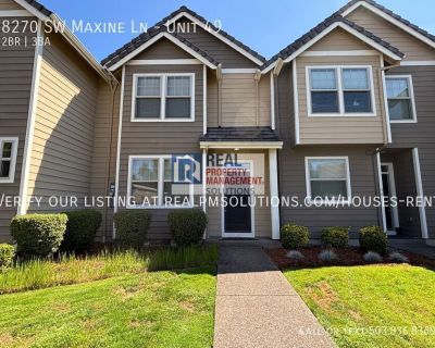 8270 SW Maxine Ln. GET ONE HALF MONTH RENT OFF!!! Apply TODAY to take advantage of this offer!! Welcome to this modern 2-bedroom, 2.5-bath townhome in the heart of Wilsonville! Built with comfort and convenience in mind, this home features an open floor plan with high ceilings, a spacious living room, and a dining area. The kitchen is equipped with granite counters, stainless steel appliances, ...