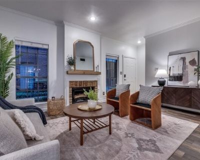 4405 Bowser Ave Apt 107. Updated 0ne-bedroom condo in the heart of Oak Lawn that is in walking distance to many shops and restaurants. This well maintained complex boasts a nicely landscaped courtyard and perimeter security fencing from the street. The living area includes a wood-burning fireplace. The kitchen is complete with stainless steel appliances and features a large window overlooking t...