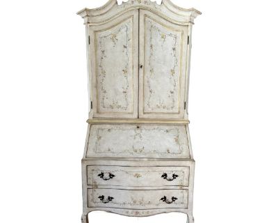 Custom Built Secretary Armoire Made in Italy by the Patina Furniture Company