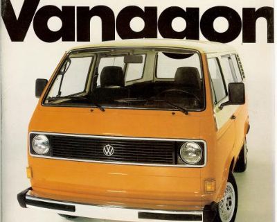 1982 VW Van-Camper Sales Brochure, NOS, MINT