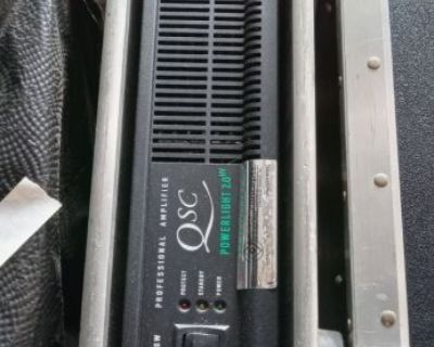 QSC 200W Amplifier racked