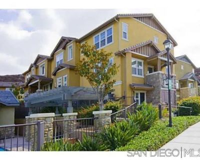 1053 Iron Wheel St. Available Immediately! New Carpeting, Padding and Paint in a Great Location. ALTAIR, a gated community in the exclusive area of Sky Ranch in Santee. Beautifully Upgraded tri-level townhome, 3 bedrooms, 2 full baths, 2 - 1/2 baths, living room, dining area, kitchen with nook, den, and 2 car garage. Includes new refrigerator, new washer, and new dryer. Community amenities incl...