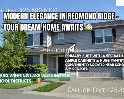 22581 NE 96th St. Welcome to the Redmond Ridge lifestyle you've been searching for. This is more than just a home; it's a stylish and comfortable sanctuary built for modern living. Picture your life just minutes away from top schools, shopping, and major employers like Microsoft, Amazon, and SpaceX. This is where convenience meets absolute quality. The Heart of the Home: Step into the bright, e...