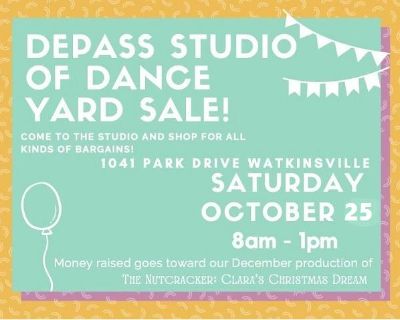 DePass Studio Yard Sale