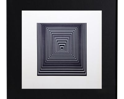 Victor Vasarely, Vonal 4, Offset Lithograph