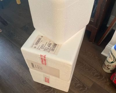 3 clean insulated coolers