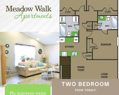1 Bedroom 1BA 650 ft Pet-Friendly Apartment For Rent in Arkansas City, KS