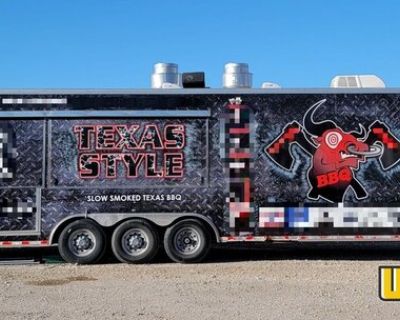 2016 Worldwide 32' Barbecue Street Food Concession Trailer with 10' Porch