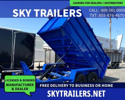 2026 Sky Trailers Dump Trailer 8x12x4 (2-5.2K)