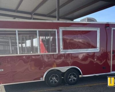 2022 Continental Cargo 8.5' x 22' Barbecue Kitchen Concession Trailer with Porch
