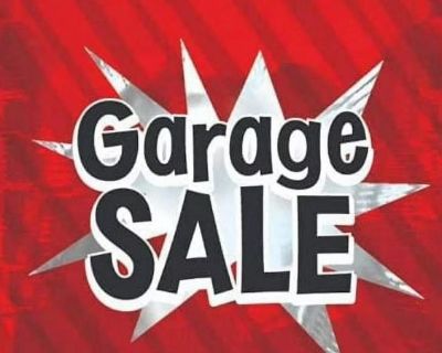 Big GARAGE SALE Sunday 830am