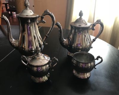 Silver plated tea set
