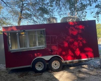 2020 7' x 16' Kitchen Food Concession Trailer | Mobile Food Unit