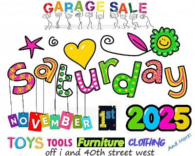 Garage Sale Saturday Only... 7am-2pm