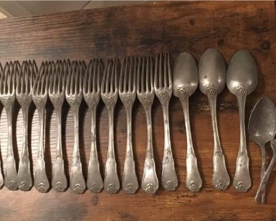 Vintage: Set of antique cutlery, 18th century, France