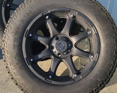 Black Rhino 20" wheels& tires.