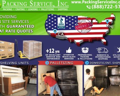 Packing Service, Inc. Shipping Services and Palletizing Boxes - San Francisco, California