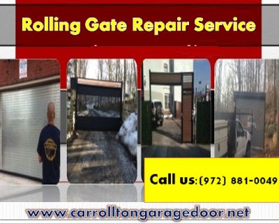 Rolling Gate Repair Service Carrollton | 972-881-0049 | Same Day Service