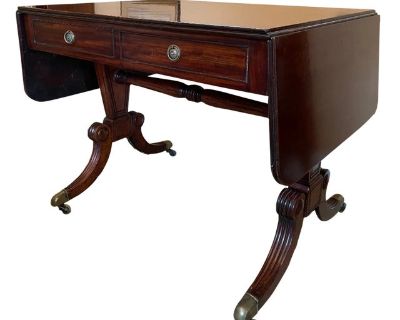 Mid 19th Century English Regency Sofa Table/Desk