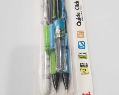 Pentel quick clip pop with lead and eraser refills