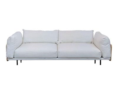 Features a wood wrap around frame with plush oversized cushions. Brand: Design Within Reach. Model: Kapsel . Original Price: $8000. Dimensions (in): 92W x 42D x 28H.. Dimensions 92 W 42 D 28 H Styles Modern Number of Seats 3 Seat Height 16.5 in Brand Design Within Reach Period 2010s Country of Origin United States Item Type Vintage, Antique or Pre-owned Shop Sustainably with Chairish Materials ...