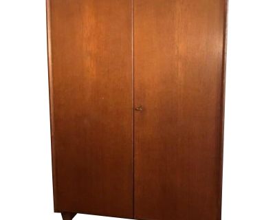 Mummenthaler & Meier Teak Magic Box Folding Desk Cabinet 1960s