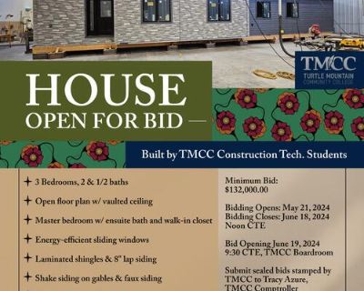 House for Bid - Built by TMC Construction Tech. Students