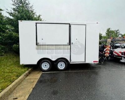 2021 8.5' x 14' Kitchen Food Concession Trailer with Fire Suppression System