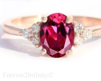 New!  Lab Ruby & Lab Diamond Rings!  All sizes!  Layaway!