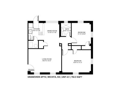 1 Bedroom 1BA 700 ft Pet-Friendly Apartment For Rent in Wichita, KS