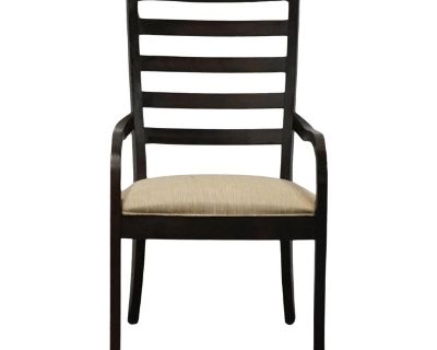 Stanley Furniture Contemporary Modern Minimalist Dark Brown Ladderback Dining Side Chair 974-11-60