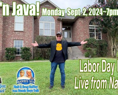 Jam' n Java: Virtual Labor Day BBQ Picnic Without Ants Featuring Music and Much More!