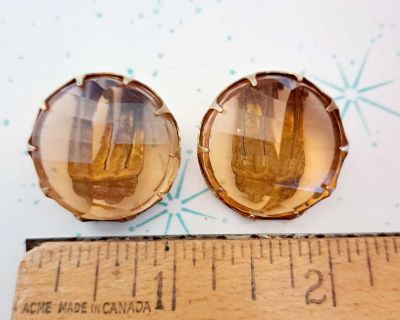 Vintage clip on earrings made in West Germany