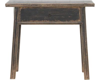 Rustic Black Altar Console Table