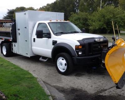 2008 Ford F-450 SD Plow Dump Truck with Spreader Dually 2WD