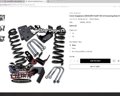 Crown Suspension Lowering Kit