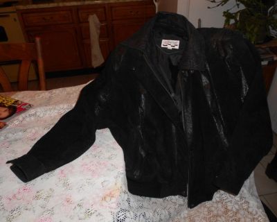 Suede Leather Black Jacket with Lining $25