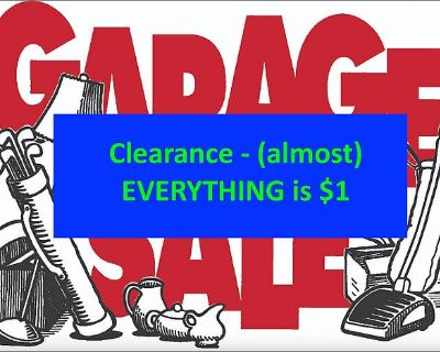 Saturday Clearance Event - (Almost everything is $1) SIX FAMILIES Contributed