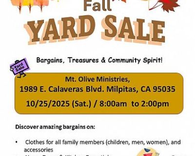 SeHwa Korean Church Fall Yard Sale
