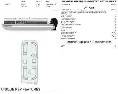 2025 South Bay 224RS LE Boat Columbia City, IN