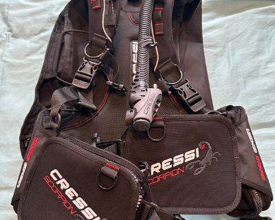 Cressi Scorpion BCD size Large FREE SHIPPING LOWER 48