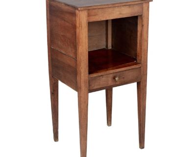 French Country Walnut Side Table