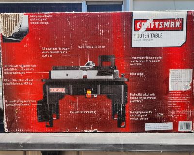 Brand New Craftsman Router Table
