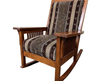 Arts & Crafts Oak Rocking Chair