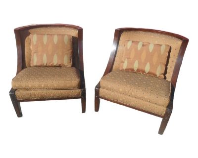 Gorgeous Drexel Heritage Fireside / Lounge Chairs- A Pair